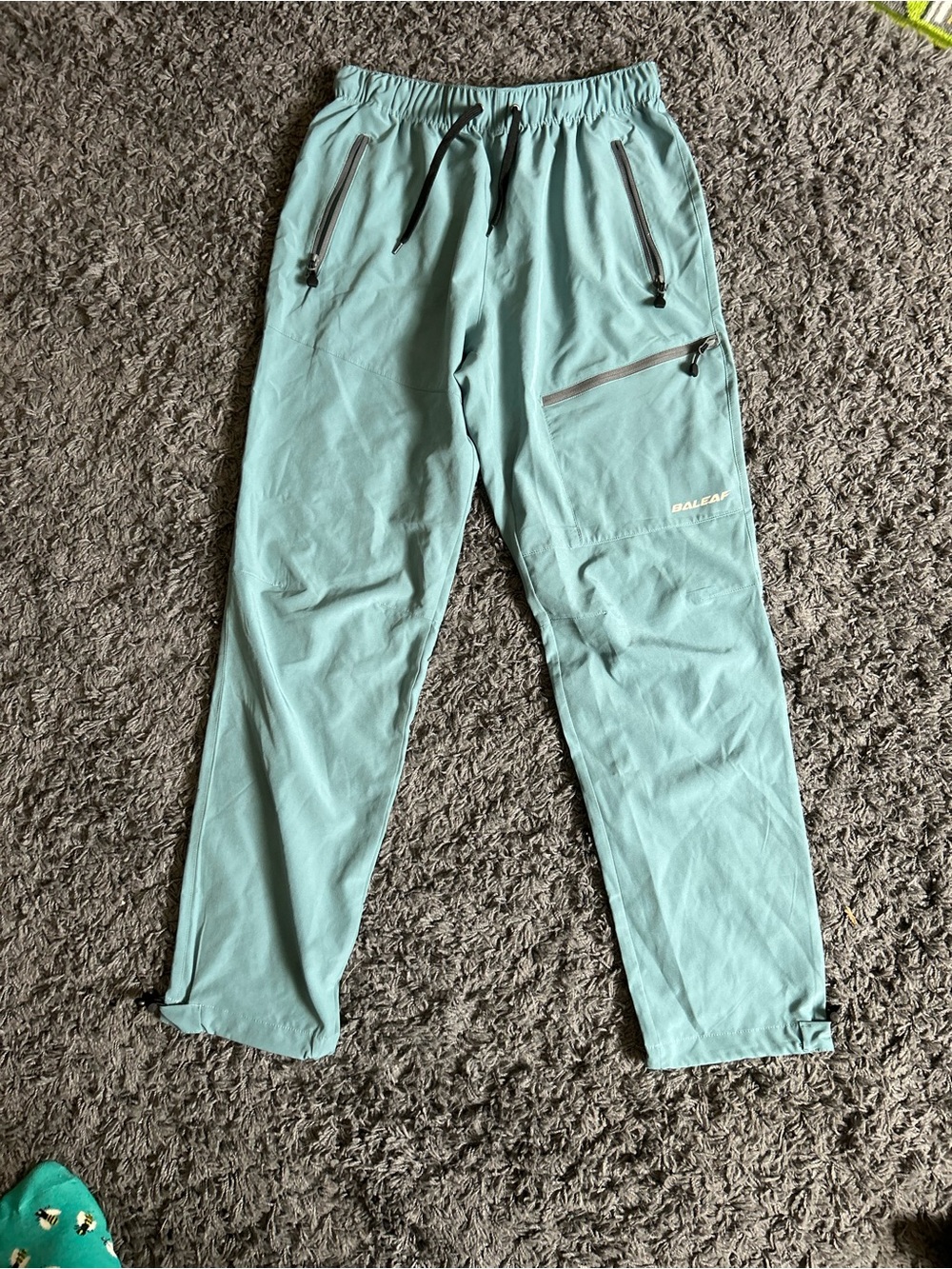 Baleaf Light Teal Elastic-Waist Active Shorts